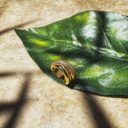 Cobbled Gold Ring
