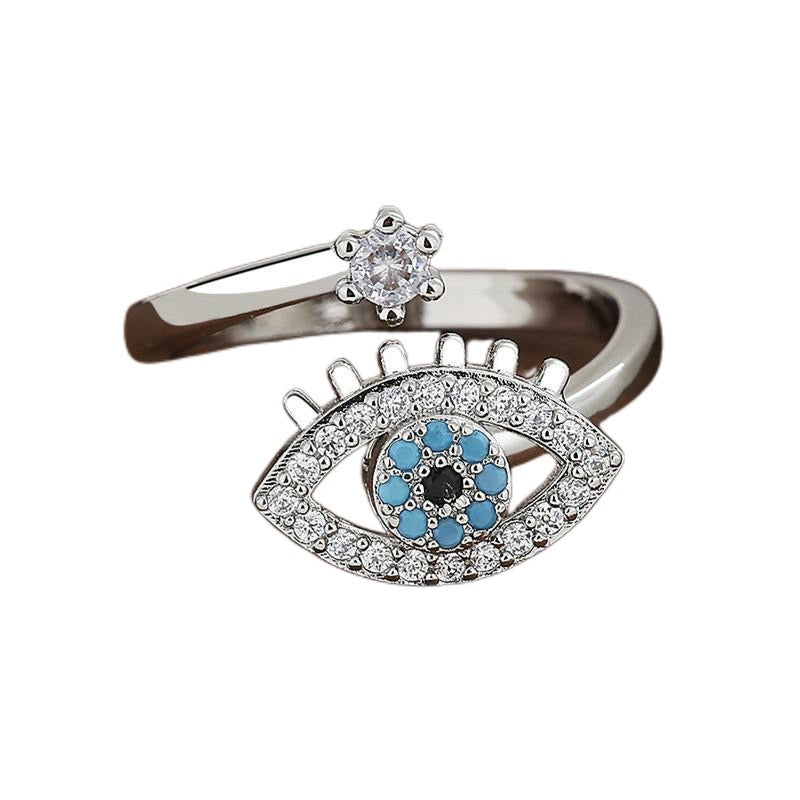 Evil Eye Spinner Worry Ring