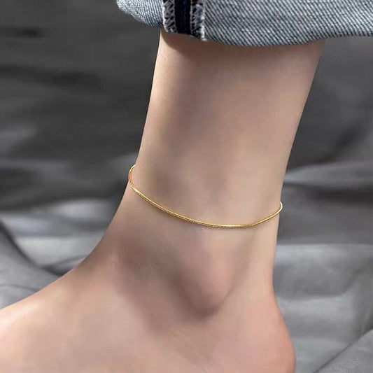 Plain Gold Anklet