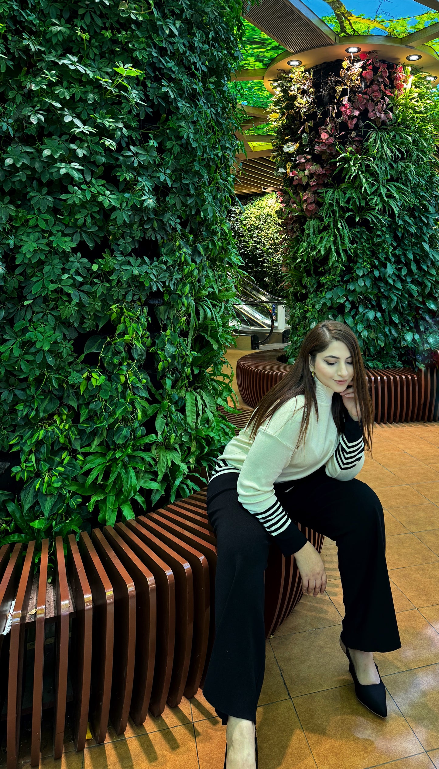 Lily Off-White & Black Oversized Suit